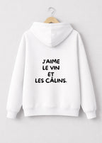 SWEAT J'AIME LE VIN ET LES CÂLINS | BeaufCity | VibeCity
