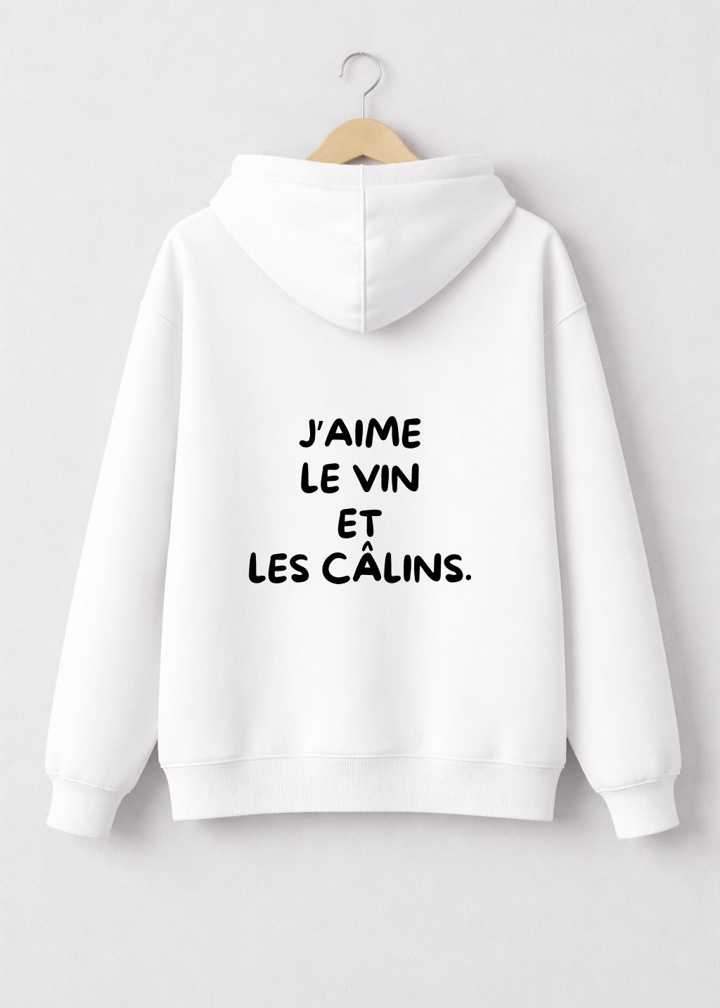 SWEAT J'AIME LE VIN ET LES CÂLINS | BeaufCity | VibeCity