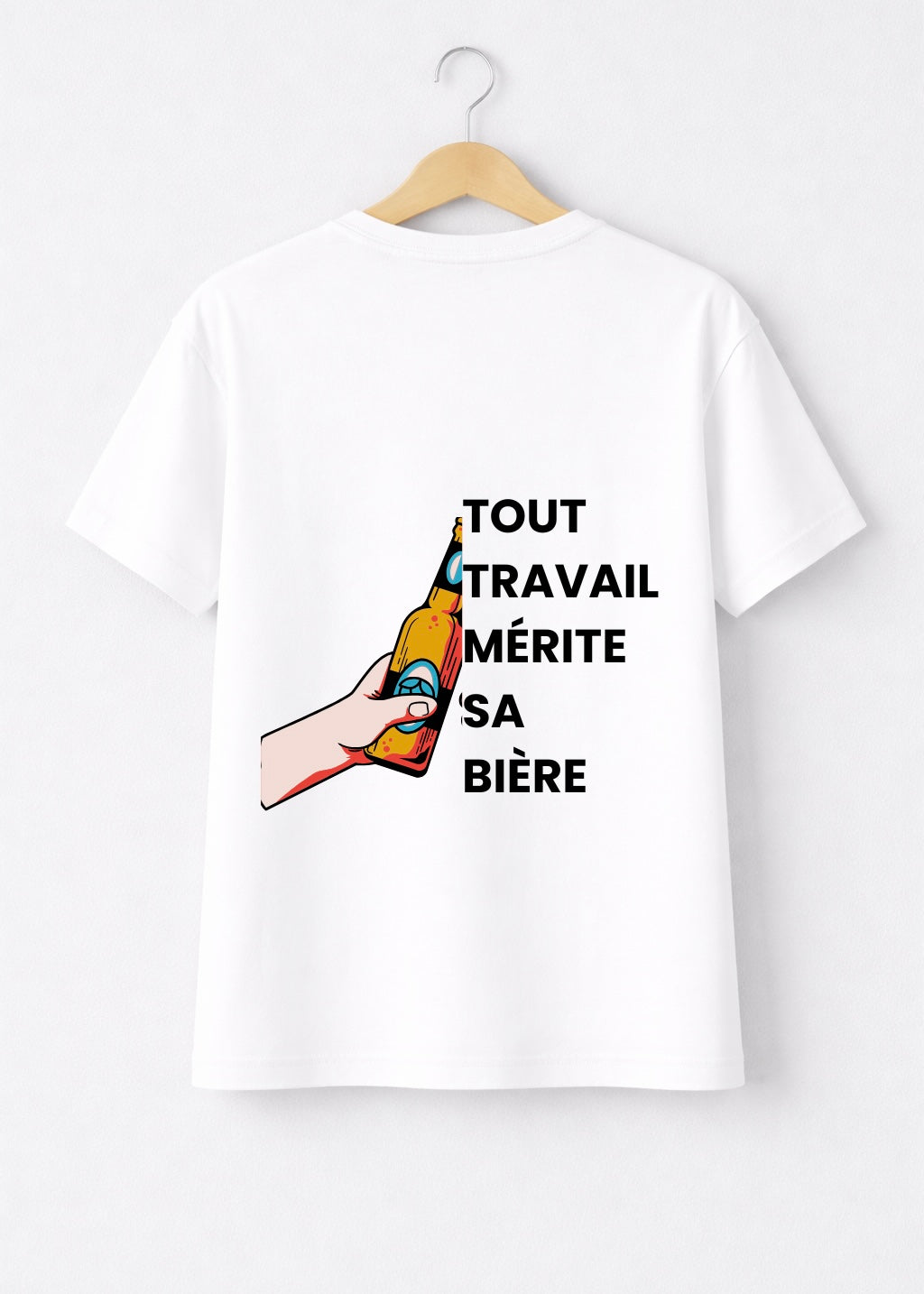 T-SHIRT TOUT TRAVAIL MERITE... | BeaufCity | VibeCity