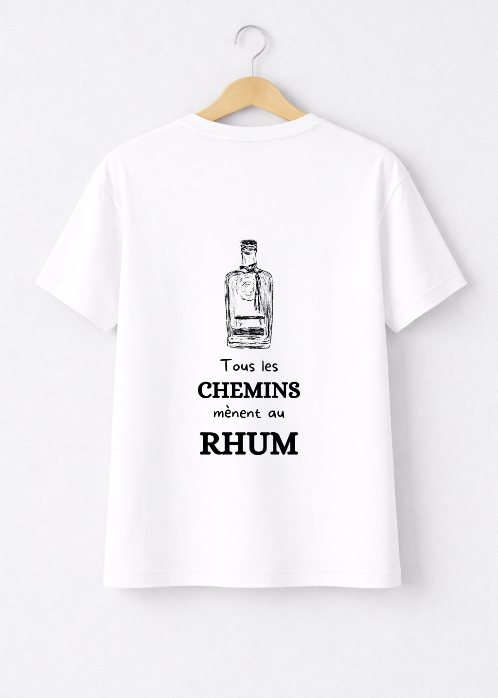 T-SHIRT TOUS LES CHEMINS MÈNENT AU RHUM | BeaufCity | VibeCity