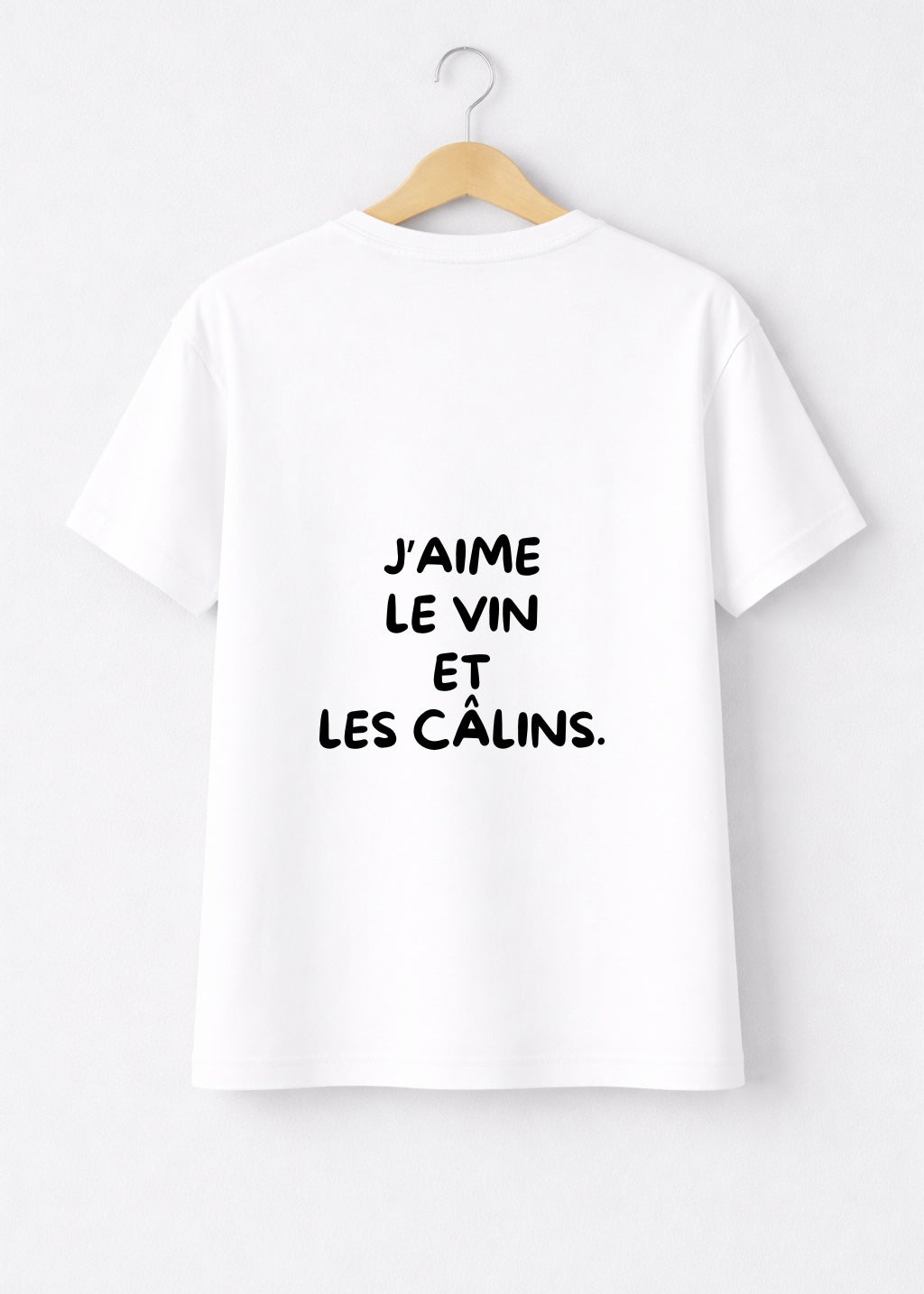 T-SHIRT J'AIME LE VIN ET LES CÂLINS | BeaufCity | VibeCity