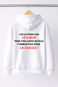 SWEAT J'AI LA MAIN SUR LE COEUR... | PhraseCity | VibeCity