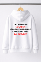 SWEAT J'AI LA MAIN SUR LE COEUR... | PhraseCity | VibeCity