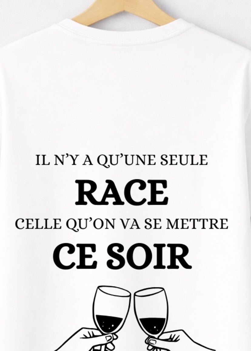 T-SHIRT IL N'Y A QU'UNE SEULE RACE... | BeaufCity | VibeCity