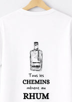 T-SHIRT TOUS LES CHEMINS MÈNENT AU RHUM | BeaufCity | VibeCity