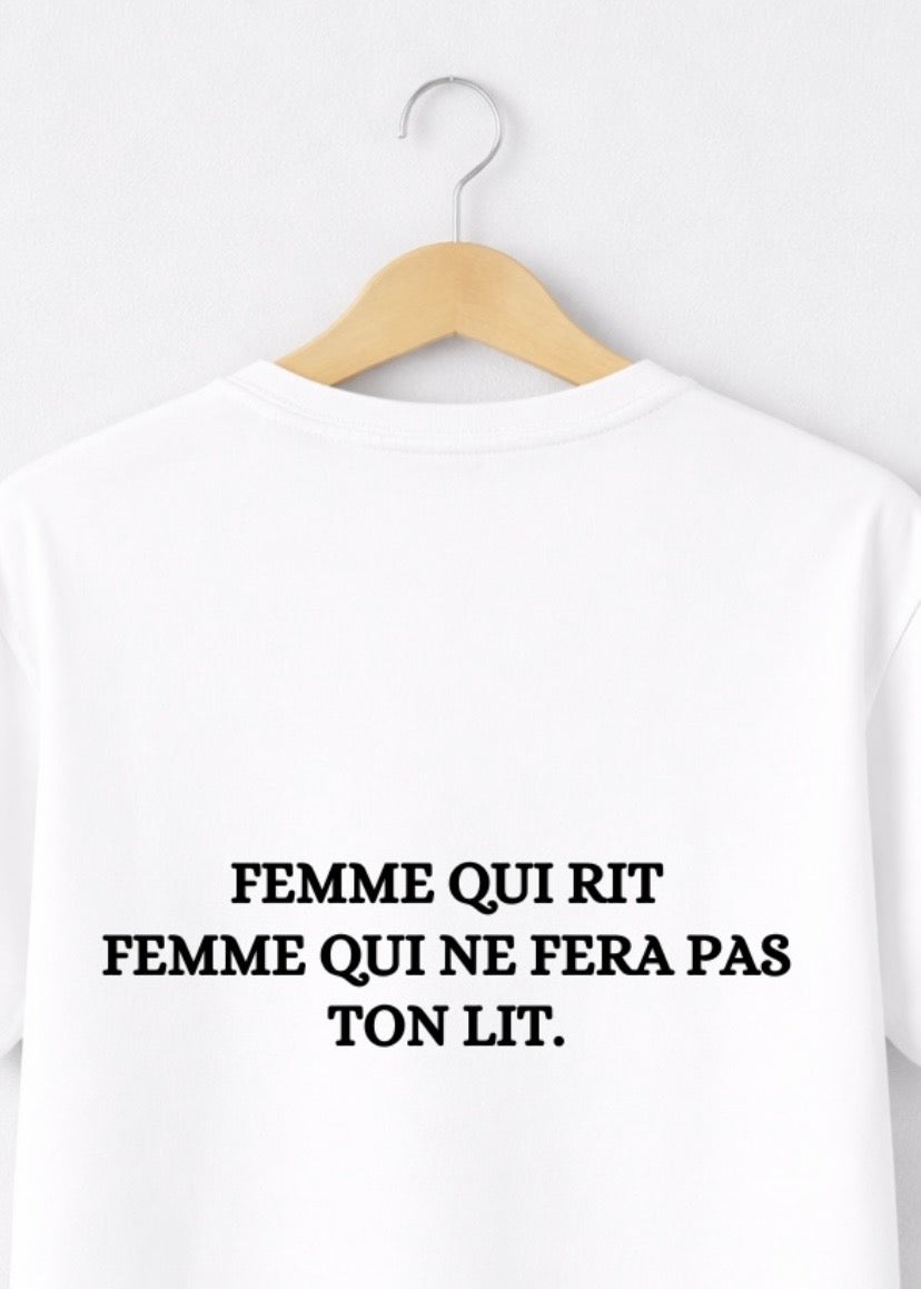 T-SHIRT "FEMME QUI RIT..." | BeaufCity | VibeCity