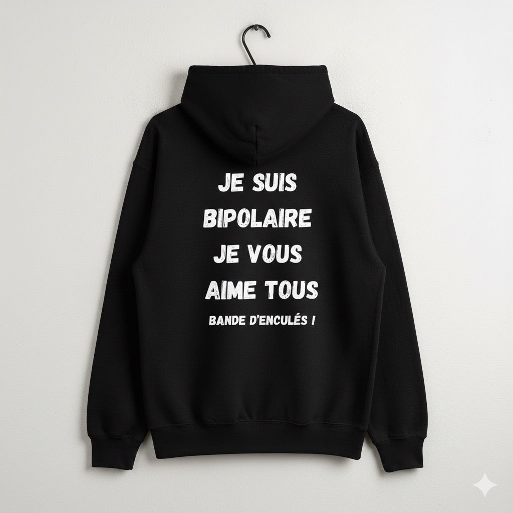 Sweat à capuche « JE VOUS AIME TOUS » - VibeCity