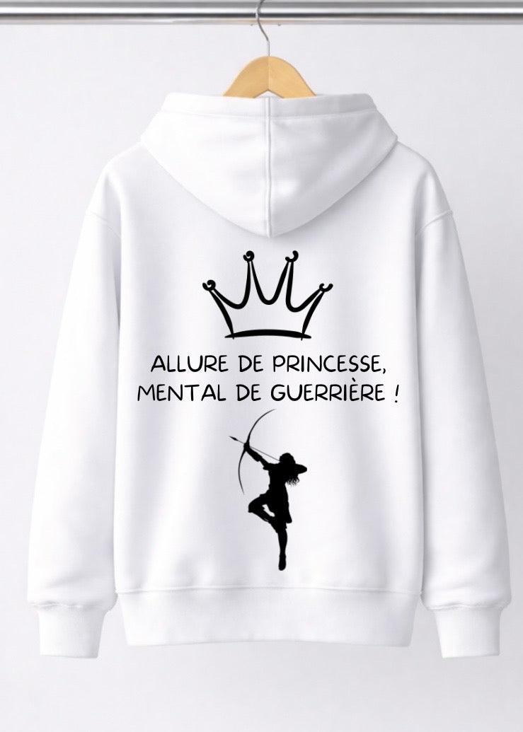 SWEAT ALLURE DE PRINCESSE, MENTAL DE GUERRIERE | PhraseCity | VibeCity