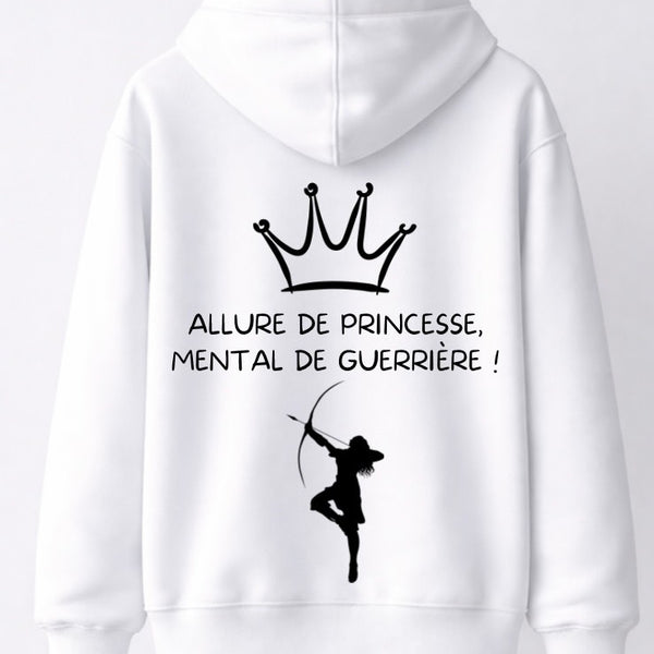 SWEAT ALLURE DE PRINCESSE, MENTAL DE GUERRIERE | PhraseCity | VibeCity