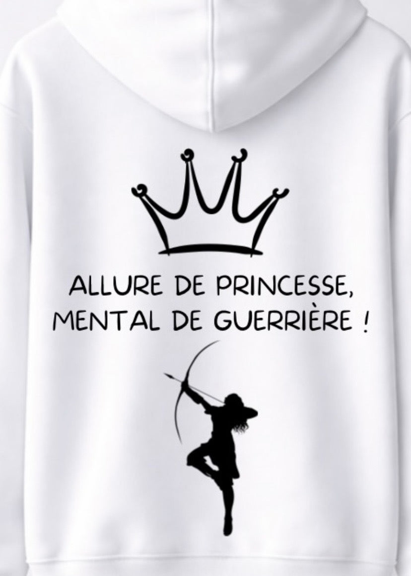 SWEAT ALLURE DE PRINCESSE, MENTAL DE GUERRIERE | PhraseCity | VibeCity