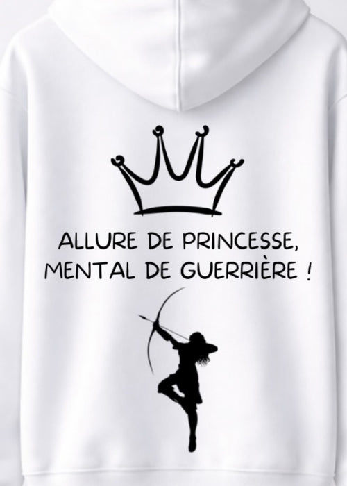 SWEAT ALLURE DE PRINCESSE, MENTAL DE GUERRIERE | PhraseCity | VibeCity