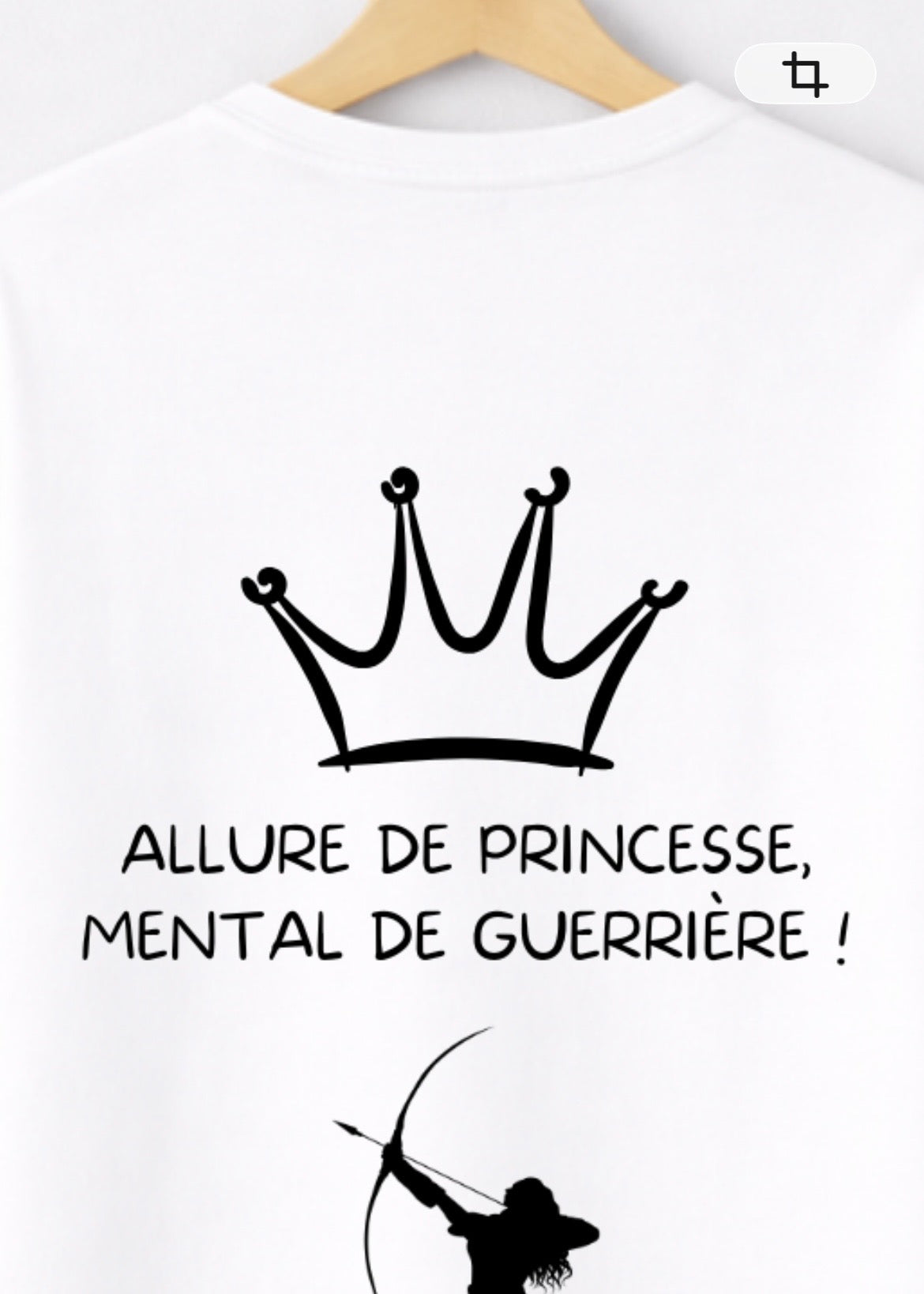 T-SHIRT ALLURE DE PRINCESSE... | PhraseCity | VibeCity