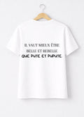 T-SHIRT BELLE ET REBELLE | PhraseCity | VibeCity